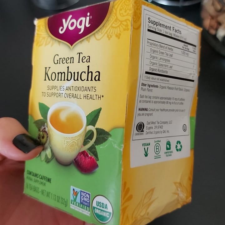 Yogi Tea Organic Green Tea Kombucha Review abillion