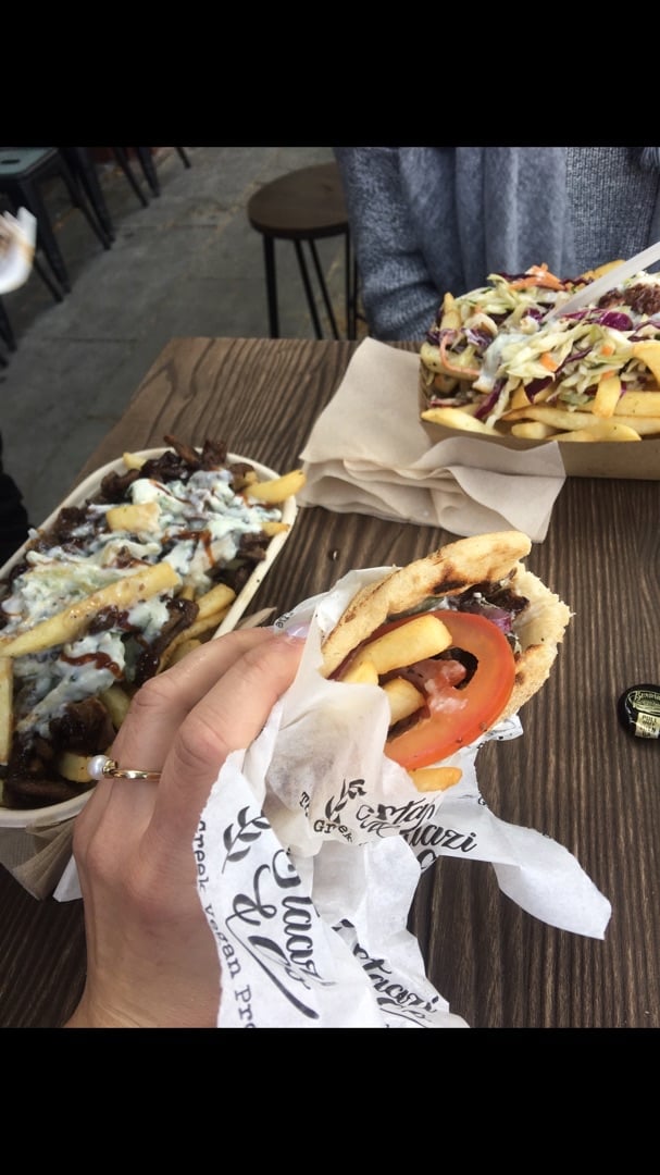 review photo of Staazi & Co - The Greek Vegan Project Lamb Yiros shared by @taylorwhitington on 01 Feb 2020 - review