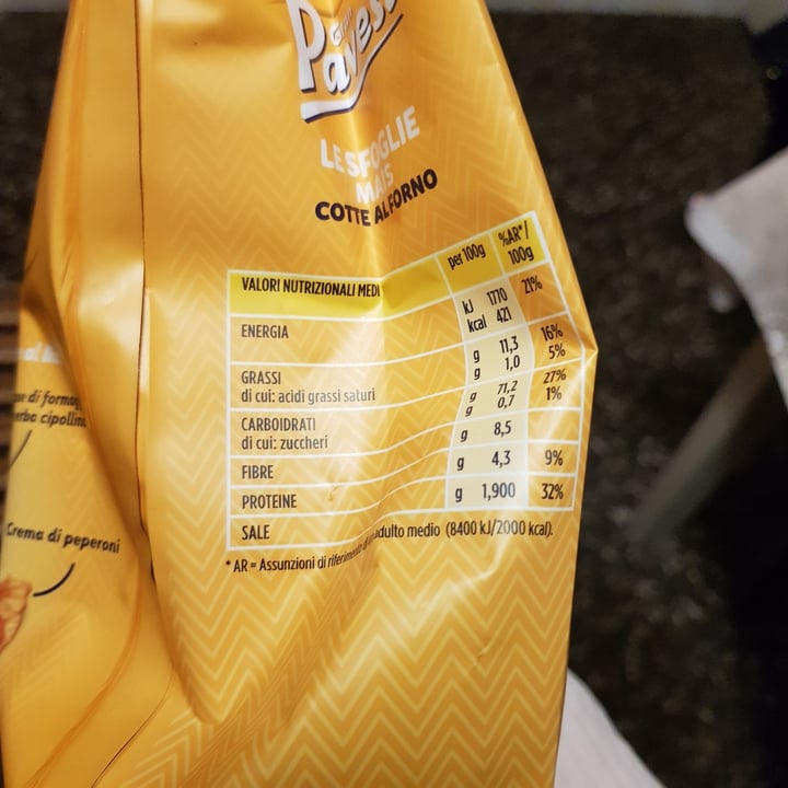 review photo of Gran pavesi Le sfoglie - Mais shared by @manuelalmp on 10 Apr 2022 - review
