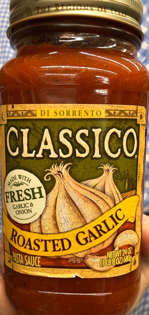 review photo of Classico Roasted Garlic Tomato Sauce shared by @shellkb1919 on 31 Dec 2019 - review
