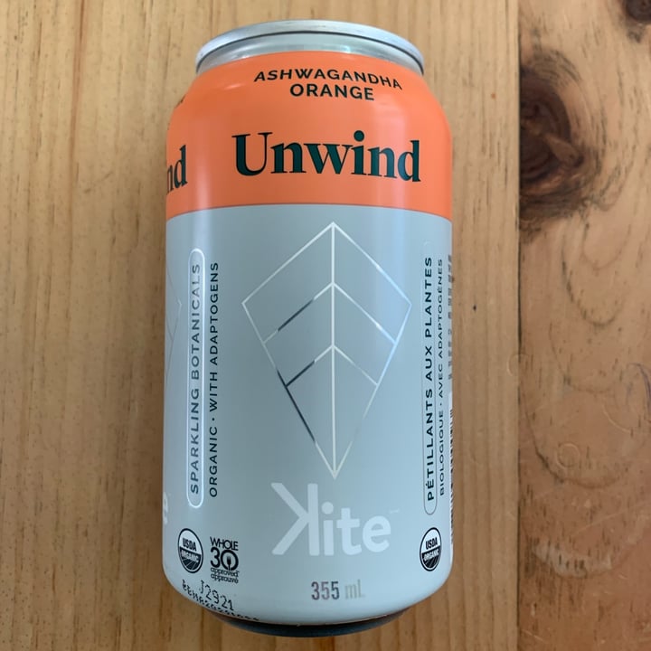 photo of Kite Unwind Sparkling Botanicals shared by @thevegancarpenter on  02 Feb 2022 - review