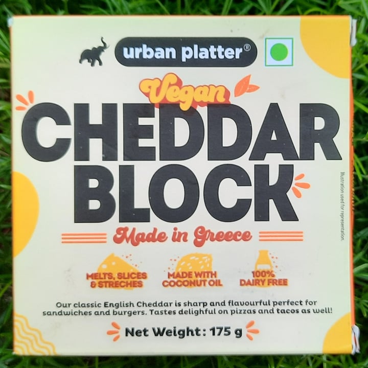 photo of Urban Platter Vegan Cheddar Block shared by @anweshagoel on  18 Jul 2022 - review