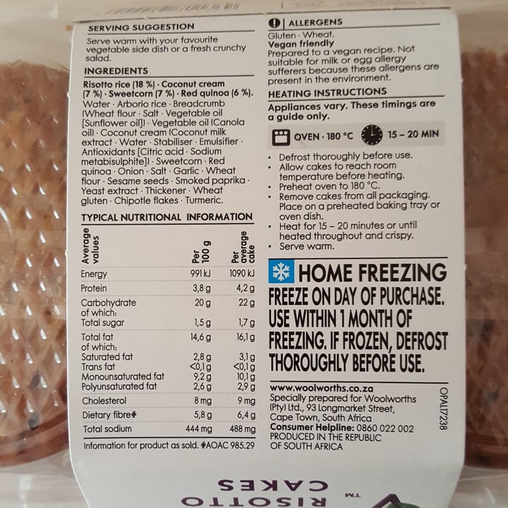 photo of Woolworths Food 2 Corn and Red Quinoa Risotto Cakes shared by @hippiegirl on  03 Mar 2021 - review
