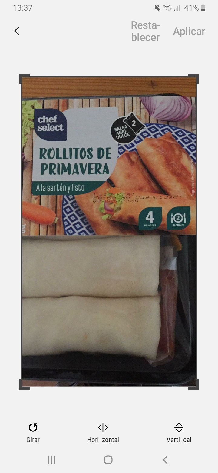photo of Chef Select Rollitos de Primavera shared by @grinsoka on  25 Jul 2020 - review