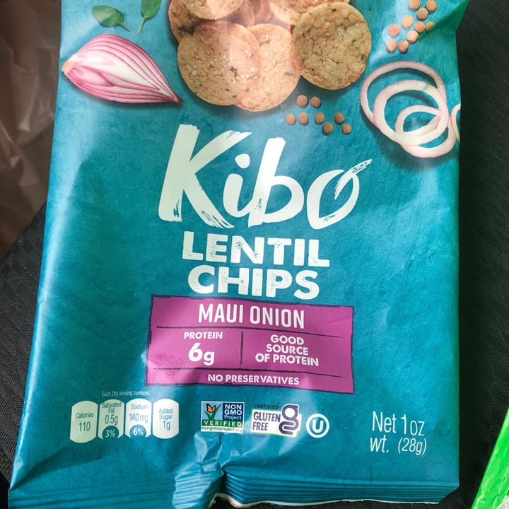 photo of Kibo lentil chips maui onion shared by @oscargogh on  07 May 2022 - review