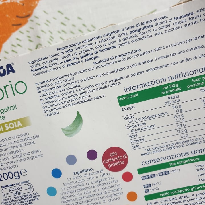 review photo of Esselunga Cotolette vegetali a base di tofu con semi di lino shared by @disperancione on 27 Oct 2021 - review
