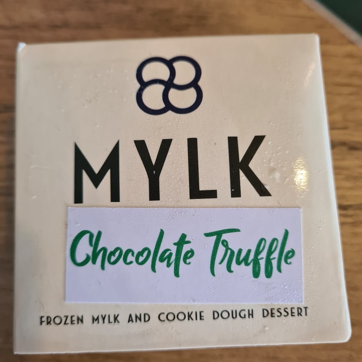 photo of Mylk Ice Cream  Chocolate truffle frozen mylk and cookie dough dessert shared by @veronicagroen on  16 Jul 2022 - review