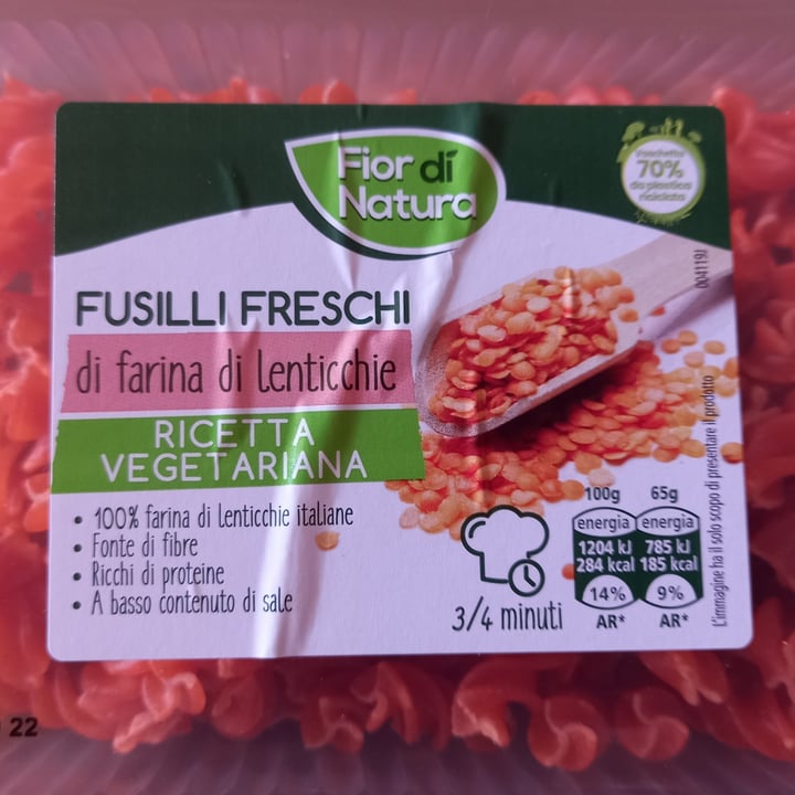 photo of Fior di Natura Fusill Freschi Di Lenticchie Rosse shared by @fill97 on  31 Jul 2022 - review