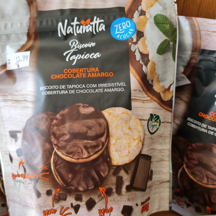 photo of Biscoito - Naturatta Biscoito de Tapioca com Chocolate Amargo - Naturatta shared by @rocarvalho61 on  09 Jul 2022 - review