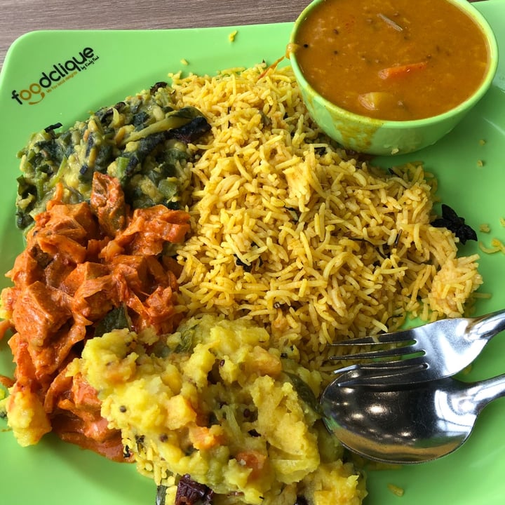 review photo of Flavours @ UTown (Foodclique) Indian Stall - Vegetarian Rice Set shared by @emelty on 19 Oct 2020 - review