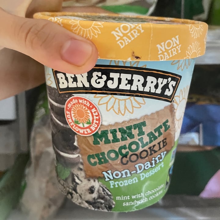 photo of Ben & Jerry's Mint Chocolate Cookie Non-Dairy Frozen Dessert shared by @opheeeliaaa on  04 Jun 2022 - review