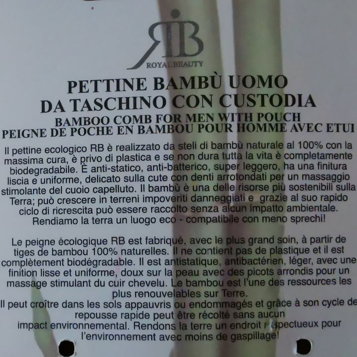 review photo of Royal beauty Pettine in Bamboo shared by @elepi on 11 Dec 2022 - review