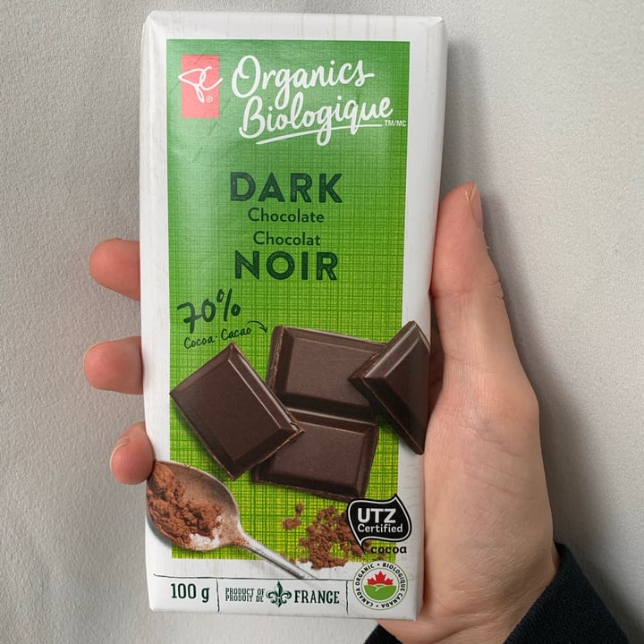 review photo of President's Choice Organics 70% Dark Chocolate Bar shared by @beesknees on 24 Nov 2020 - review