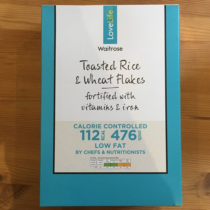 photo of Waitrose Toasted rice and wheat flakes shared by @salsedine on  28 May 2021 - review