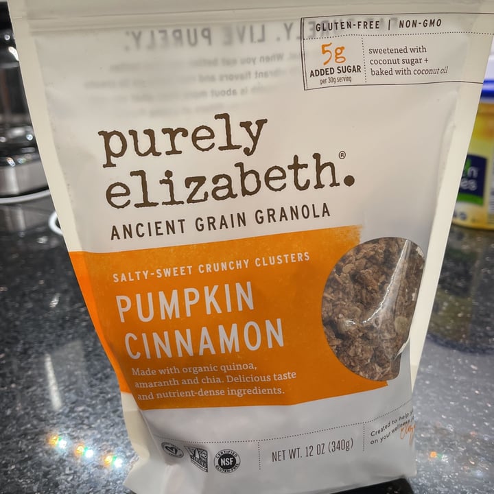 photo of Purely Elizabeth Pumpkin Cinnamon Ancient Grain Granola shared by @clcisme on  11 Feb 2021 - review