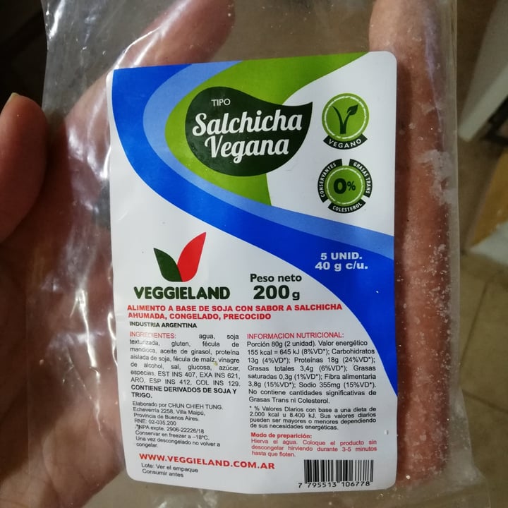 review photo of Veggieland Salchichas Veganas shared by @kkuroisora on 22 Jun 2021 - review