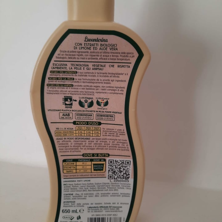 review photo of laboratorio officinale srl lavanderina Piatti Concentrato shared by @michellestella on 18 Oct 2022 - review
