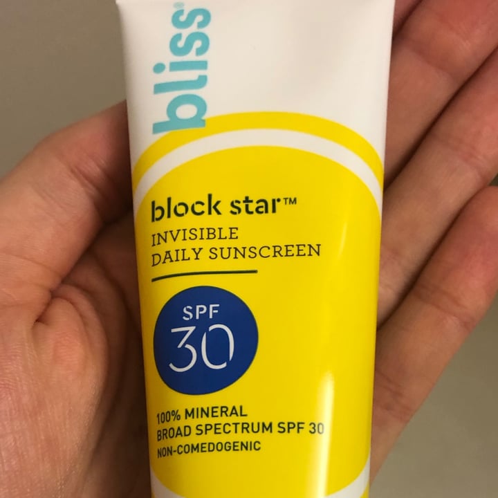 photo of Bliss Sunscreen shared by @julianabenson on  21 Jul 2021 - review