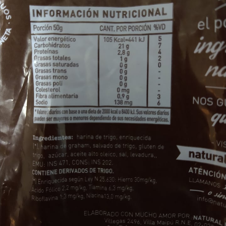 review photo of Natural Bread pan doble salvado shared by @rutistecnocolor on 31 May 2021 - review