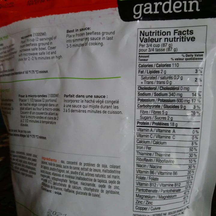 photo of Gardein The Ultimate Beefless Burger shared by @madianned on  09 Jun 2020 - review