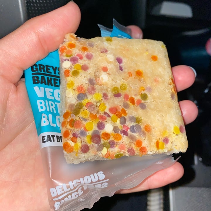 photo of Greyston Bakery Vegan Birthday Cake Blondie shared by @curvycarbivore on  05 Oct 2021 - review