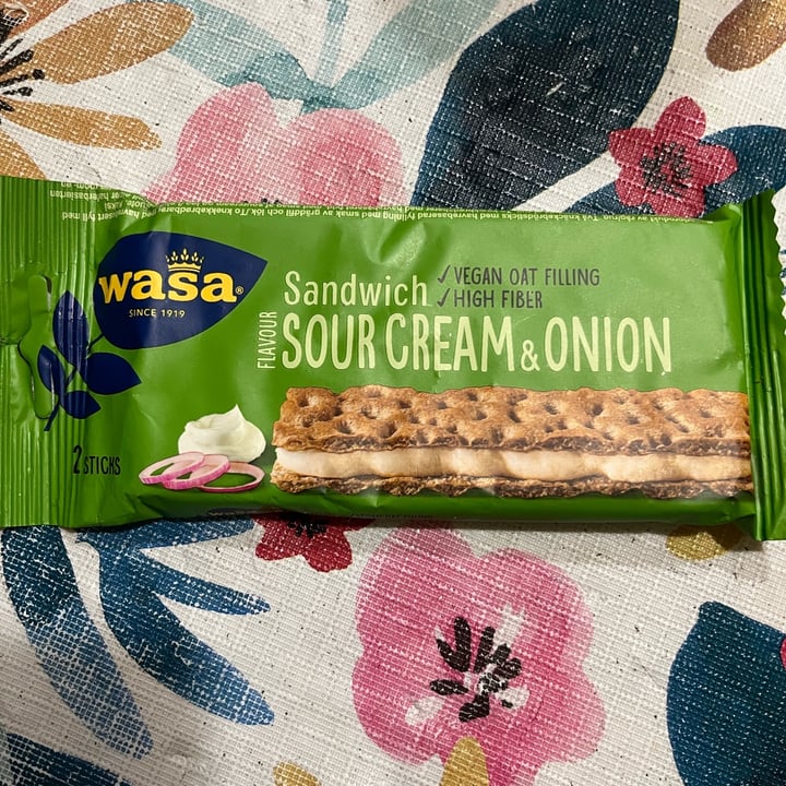 photo of Wasa Sandwich Sourcream & Onion shared by @veganni on  10 Sep 2022 - review