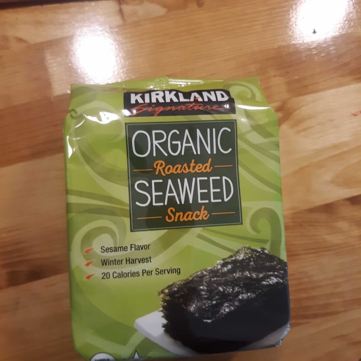 photo of Kirkland Signature Organic Roasted Seaweed Snack shared by @mikensarahwfpb4life on  16 Dec 2020 - review
