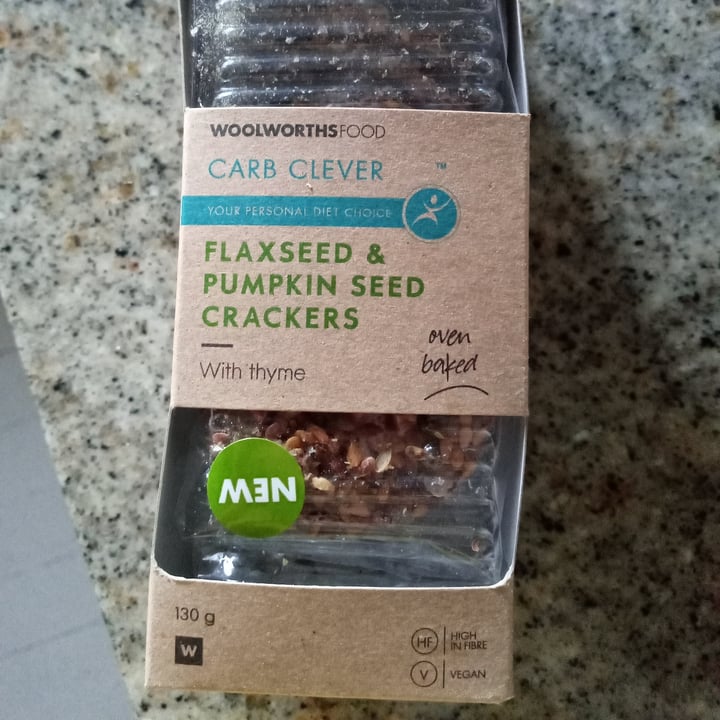 photo of Woolworths Food Flaxseed and Pumkinseed Crackers shared by @fruitfulfig on  09 Aug 2020 - review