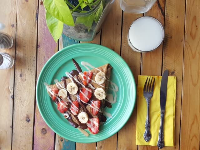 Photo of the dish “Sweet Buckwheat Crepes with Newtella & Berry Chia Jam”