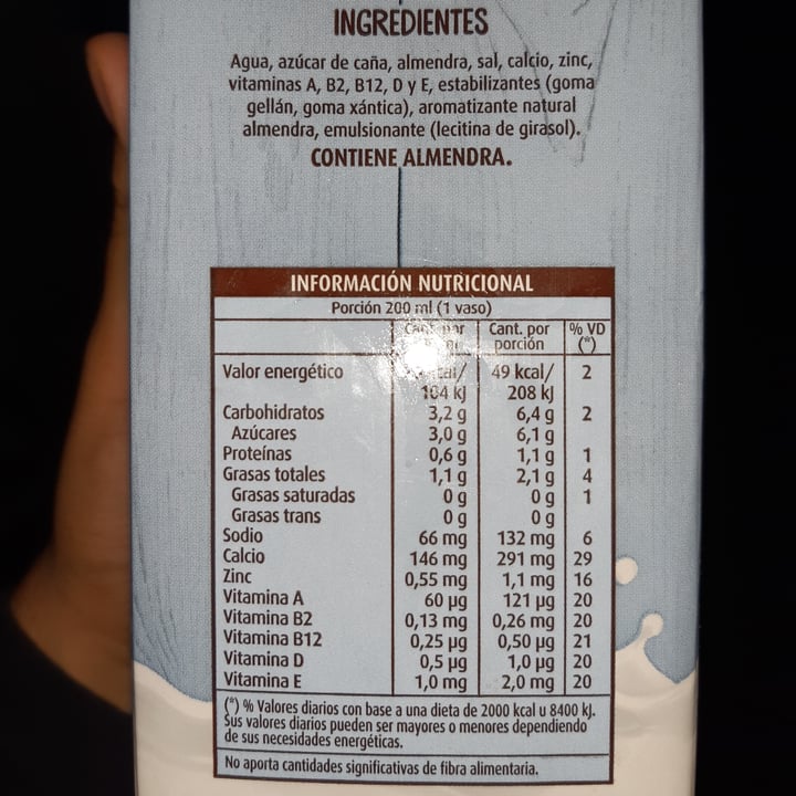 photo of La Serenísima Leche de Almendras Vegetal shared by @anacxlichex on  09 Feb 2021 - review