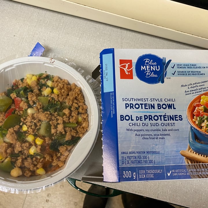 photo of PC Blue Menu Southwest-Style Chili Protein Bowl shared by @shutterbuggirl on  30 Jun 2021 - review