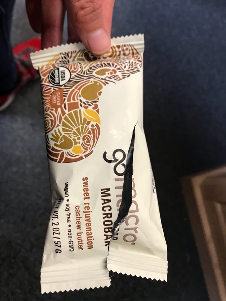 photo of GoMacro Cashew butter bar shared by @birdlawyer on  20 Sep 2018 - review