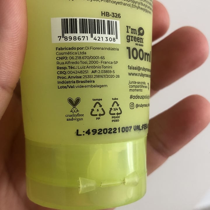 review photo of RubyRose Sabonete Gel de Limpeza Facial shared by @douglasm24 on 16 Apr 2022 - review