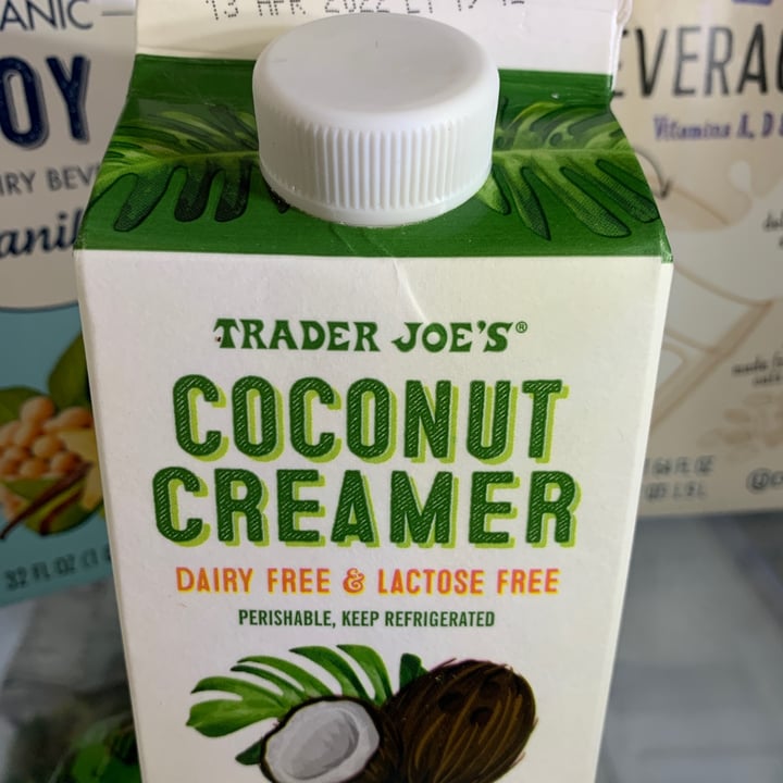 photo of Trader Joe's Coconut creamer shared by @kittyjones on  27 Feb 2022 - review
