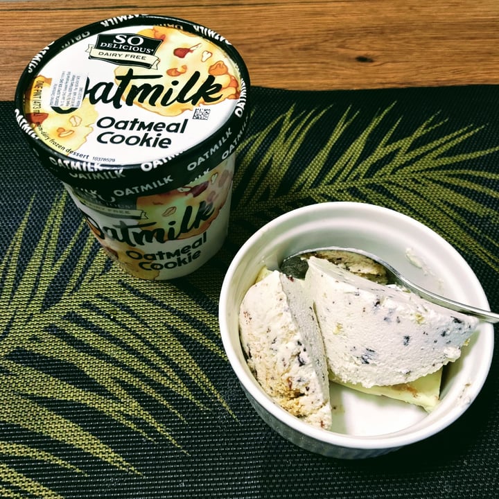 photo of So Delicious Dairy Free Oatmilk Oatmeal Cookie Ice Cream shared by @stevenneoh on  21 Mar 2022 - review