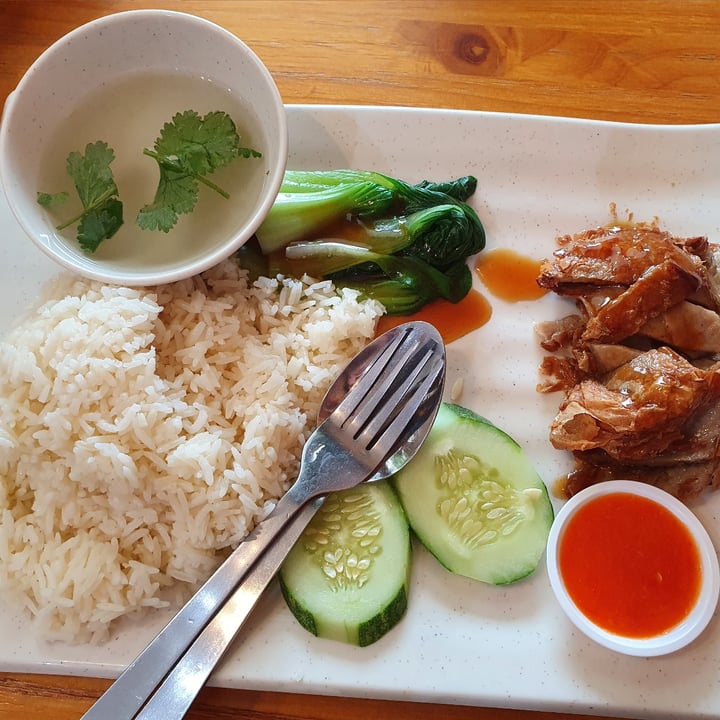 photo of Leaf Corner (Vegetarian) Fragrant Roasted Chicken with Rice shared by @ybgfry on  14 Oct 2020 - review