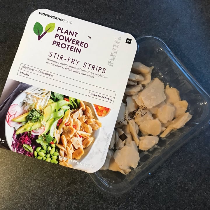 photo of Woolworths Food Plant Powered Protein Stir-Fry Strips shared by @skybadger on  07 Nov 2021 - review