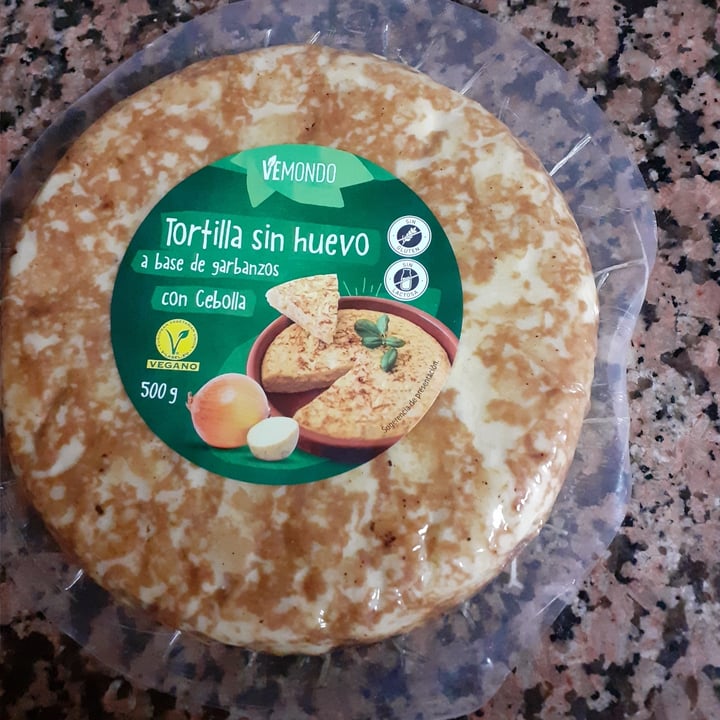 photo of Vemondo Tortilla sin huevo a base de garbanzos y cebolla shared by @-iria- on  10 Jan 2022 - review