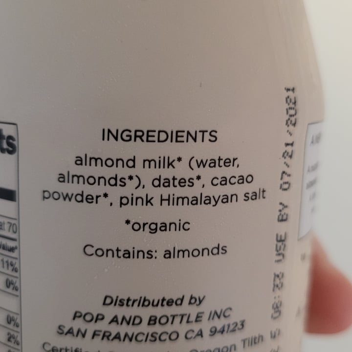 review photo of Pop & Bottle Cacao Almond Latte shared by @wolfj72 on 26 Jun 2021 - review