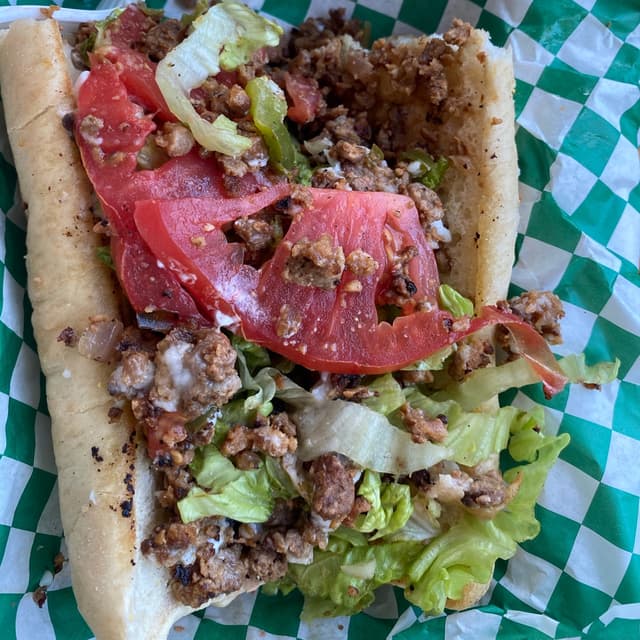 Foto do prato “Vegan Phillycheese Steak”