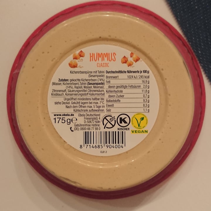 photo of Obela Hummus Clásico shared by @antonellaf on  26 Mar 2022 - review