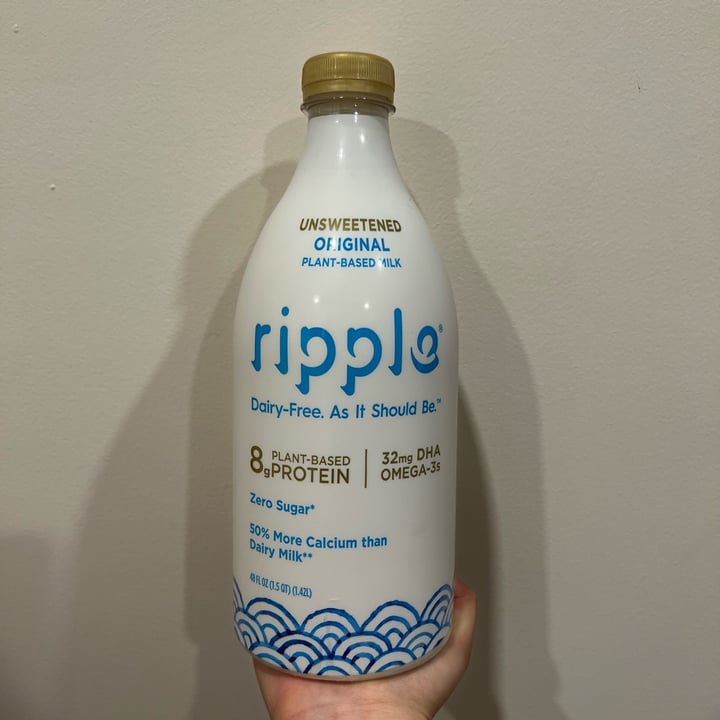 review photo of Ripple Foods Unsweetened Original Plant-Based Milk shared by @sophia8s on 17 Mar 2022 - review