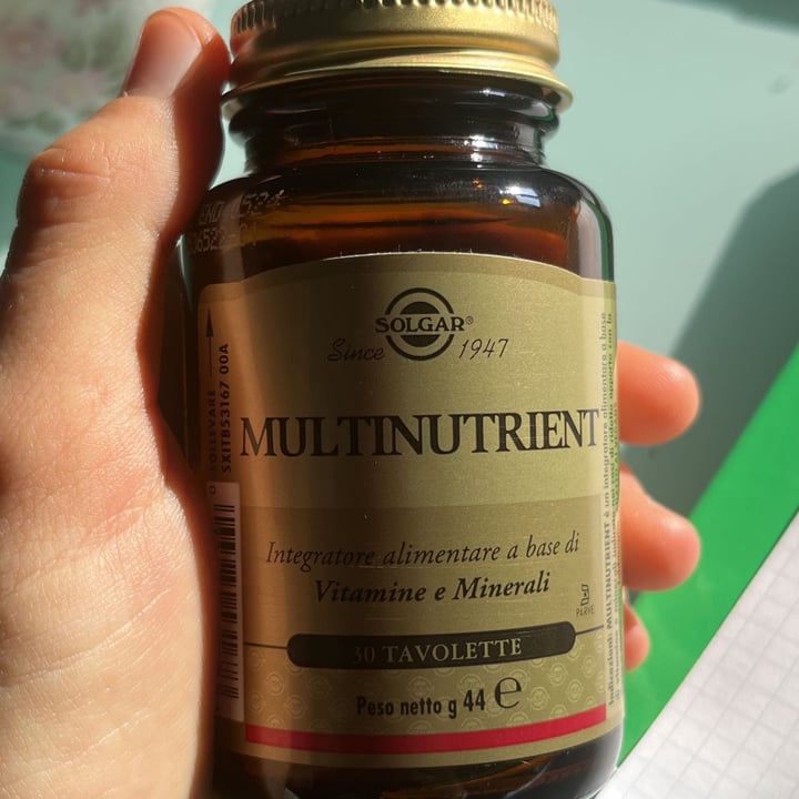 photo of Solgar Multinutrients shared by @elisarossi on  07 Apr 2022 - review