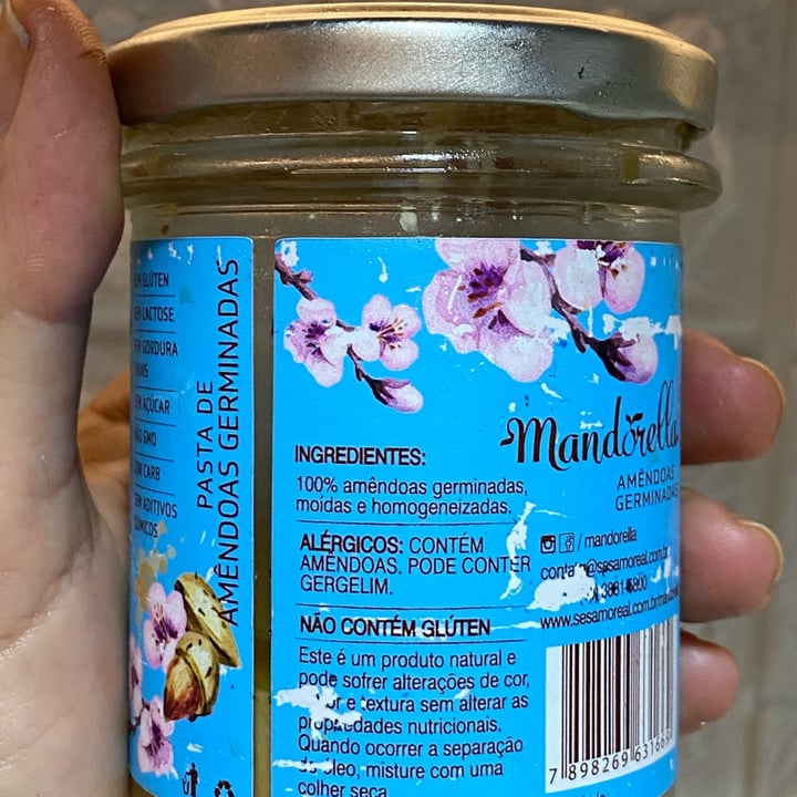 review photo of Mandorella Pasta de amêndoas germinadas shared by @maryanamatinez on 21 Nov 2021 - review