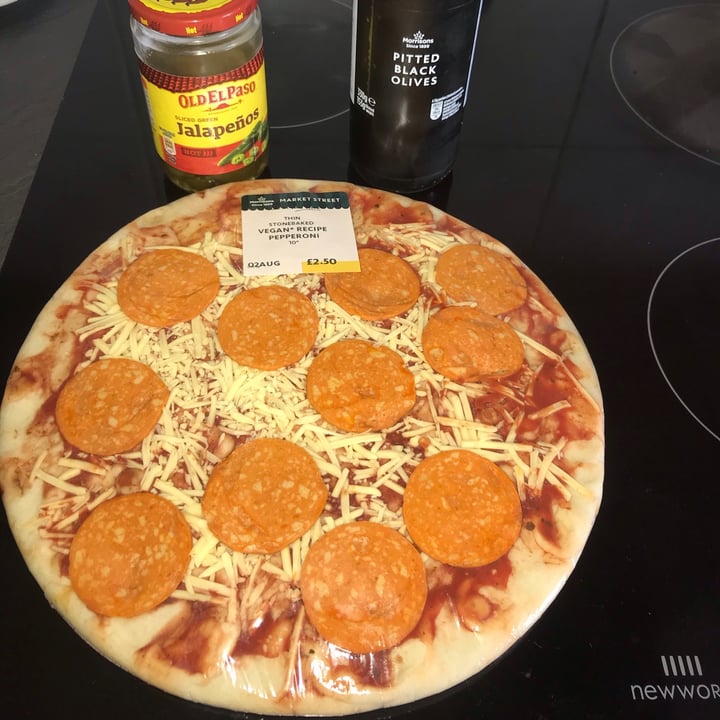 photo of Morrisons Vegan Meat Free Pepperoni Pizza shared by @ireneb on  02 Aug 2020 - review