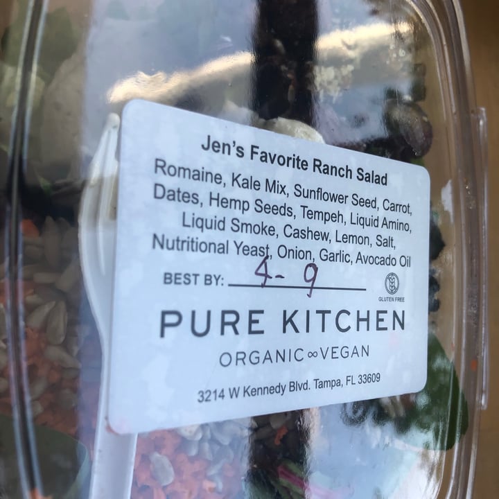 review photo of Pure Kitchen - Vegan Restaurant Jens Favorite Ranch Salad shared by @ameisherry on 07 Apr 2021 - review