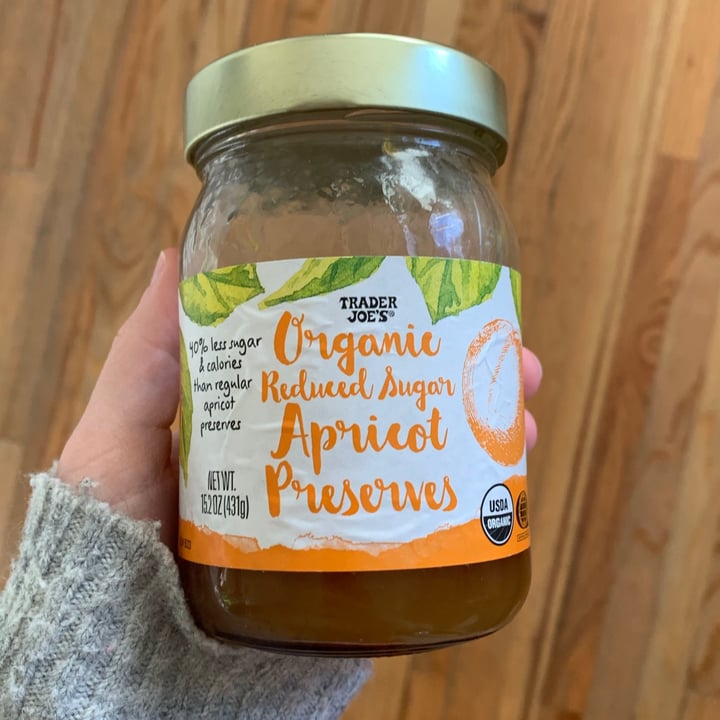 photo of Trader Joe's Organic Reduced Sugar Apricot Preserves shared by @newlyvegan on  15 Mar 2021 - review