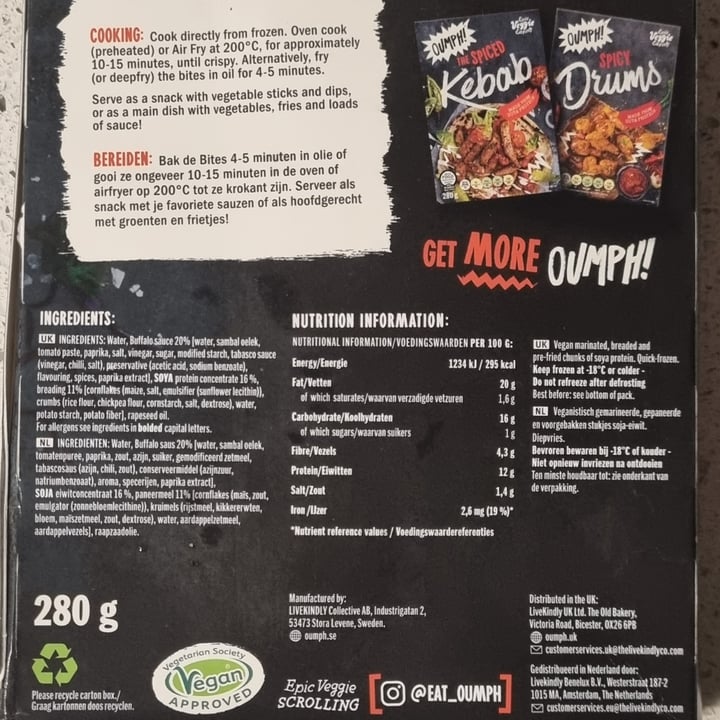 review photo of Oumph! Crispy Buffalo Bites shared by @frankiex on 05 Nov 2022 - review