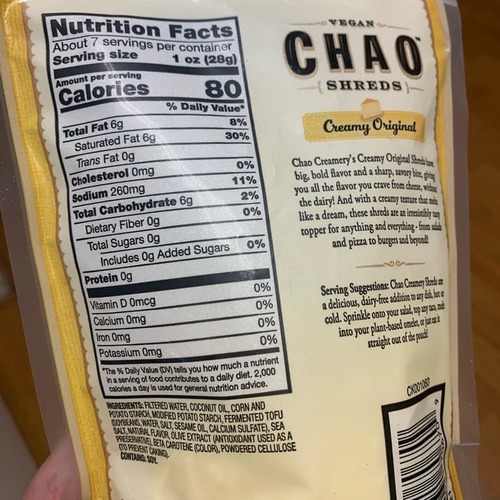 photo of Field Roast Chao Shreds Creamy Original shared by @shannonmarilyn on  29 Oct 2021 - review