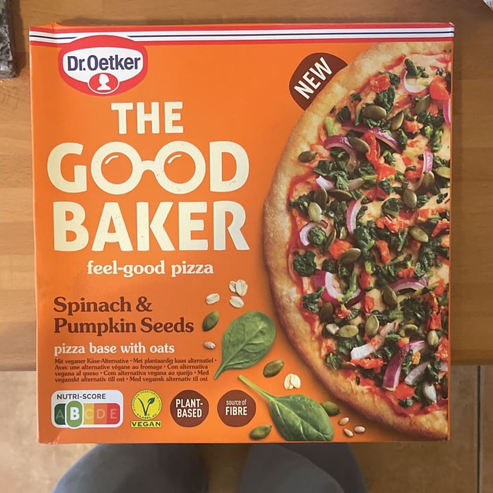 photo of Dr. Oetker The Good Baker Feel-Good Pizza (Spinach & Pumpkin Seeds) shared by @saanvaquero on  26 Feb 2022 - review
